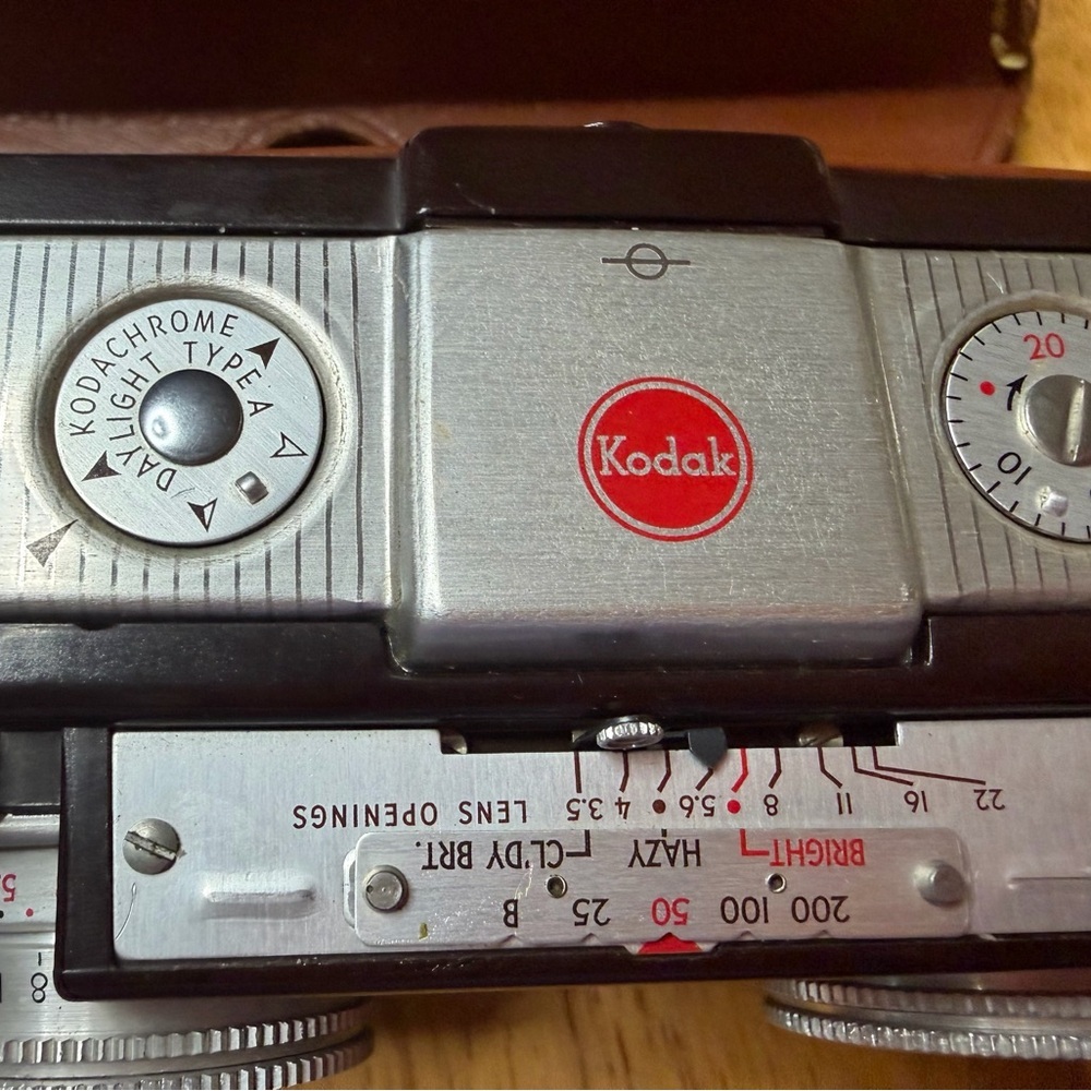 Vintage Kodak Stereo Camera 35mm 3D Camera Kodak Anastigmat f3.5 35mm Working w - Picture 6 of 13